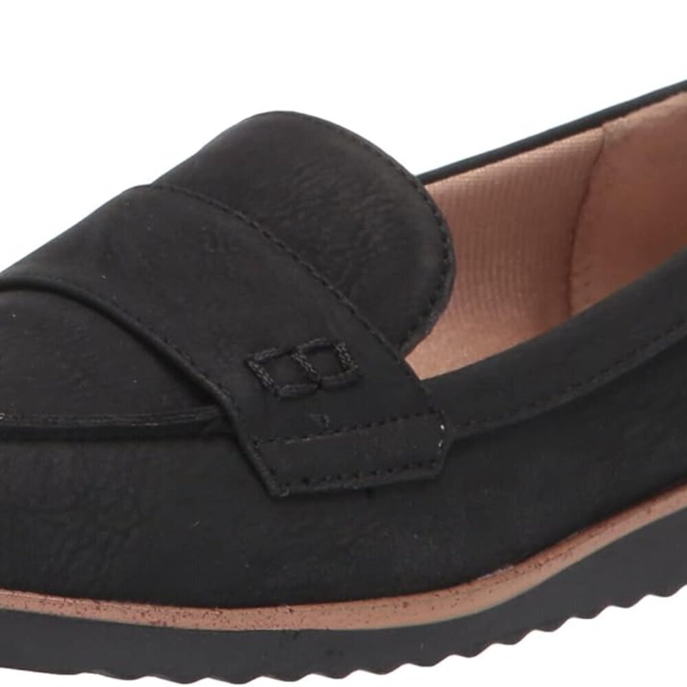 Womens Polyurethane Loafers Synthetic Sole Comfort Cushioned 3/4 Inch Heel